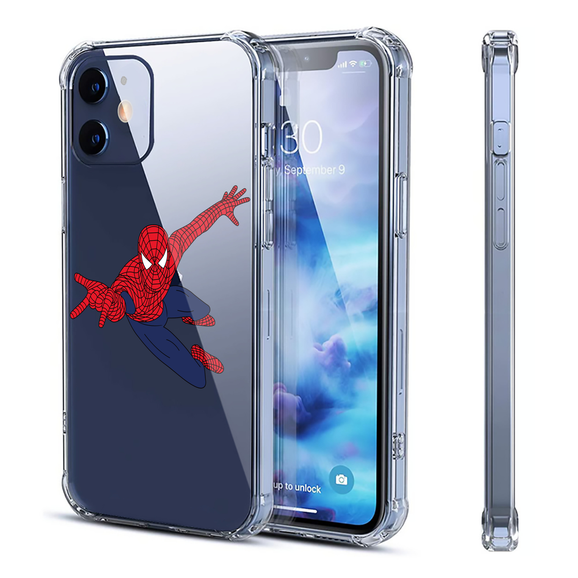 （画像用） アベンジャーズ The Avengers 【iPhone 12シリーズ対応】透明スマホケース（クリアソフトケース）